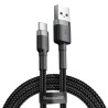 Kabel USB-C - USB Baseus Cafule przewód wspierający SZYBKIE ŁADOWANIE QC 3.0 2A 2m czarne 2