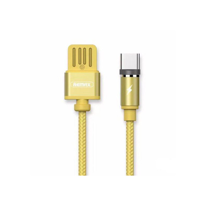 Kabel PC USB-C 1m przewód REMAX GRAVITY złoty