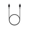 Kabel Power Delivery USB-C - USB-C Samsung EP-DN980BBE 5A 25W 1m czarny przewód wspierający szybkie ładowanie