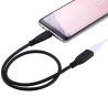Kabel przedłużacz USB-C Power Delivery męski - USB-C żeński przewód 0,5m czarny