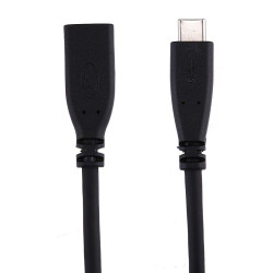 Kabel przedłużacz USB-C PD Power Delivery męski - USB-C żeński przewód 2m czarny