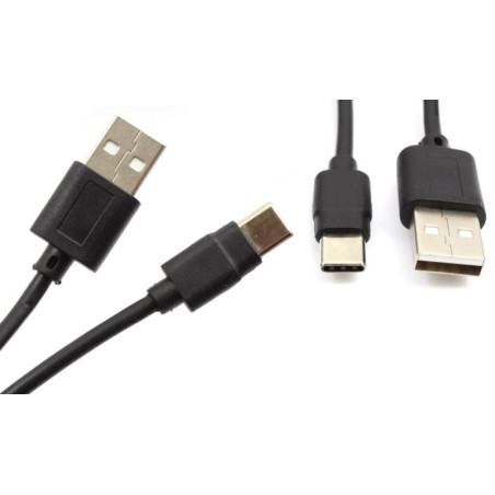 Kabel USB TYP C USB-C 100cm HAMMER 8mm przewód USBC czarny