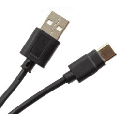 Kabel USB TYP C USB-C 100cm HAMMER 8mm przewód USBC czarny