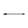Kabel USB - USB-C 5A krótki przewód do powerbanka QC Quick Charge 3.0 30cm czarny
