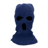 Czapka Kominiarka Balaclava 3 dziury akryl motocykl quad ATV skuter paintball outdoor ochrona zimowa uniwersalna granatowa
