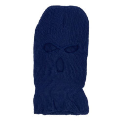 Czapka Kominiarka Balaclava 3 dziury akryl motocykl quad ATV skuter paintball outdoor ochrona zimowa uniwersalna granatowa