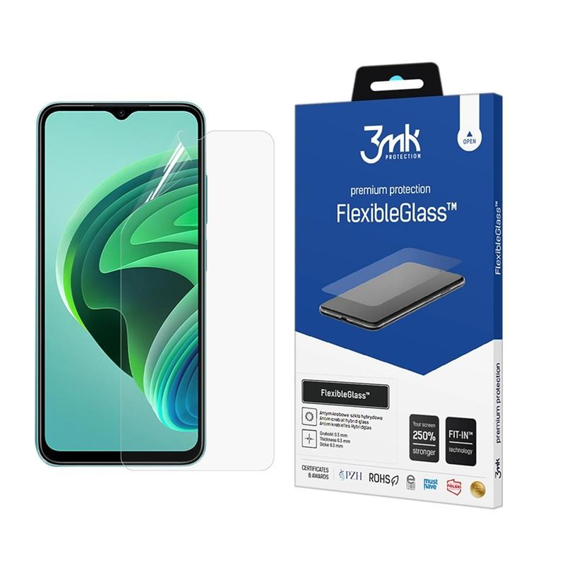 3MK FLEXIBLE GLASS szkło hybrydowe na telefon Xiaomi Redmi 14C 2409BRN2CA / POCO C75 2410FPCC5G / Redmi A5 4G 25028PC03G
