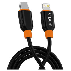 Kabel PD USB-C / Lightning do telefonu Apple iPhone QC 3.0 przewód wspierający szybkie ładowanie 1m czarny