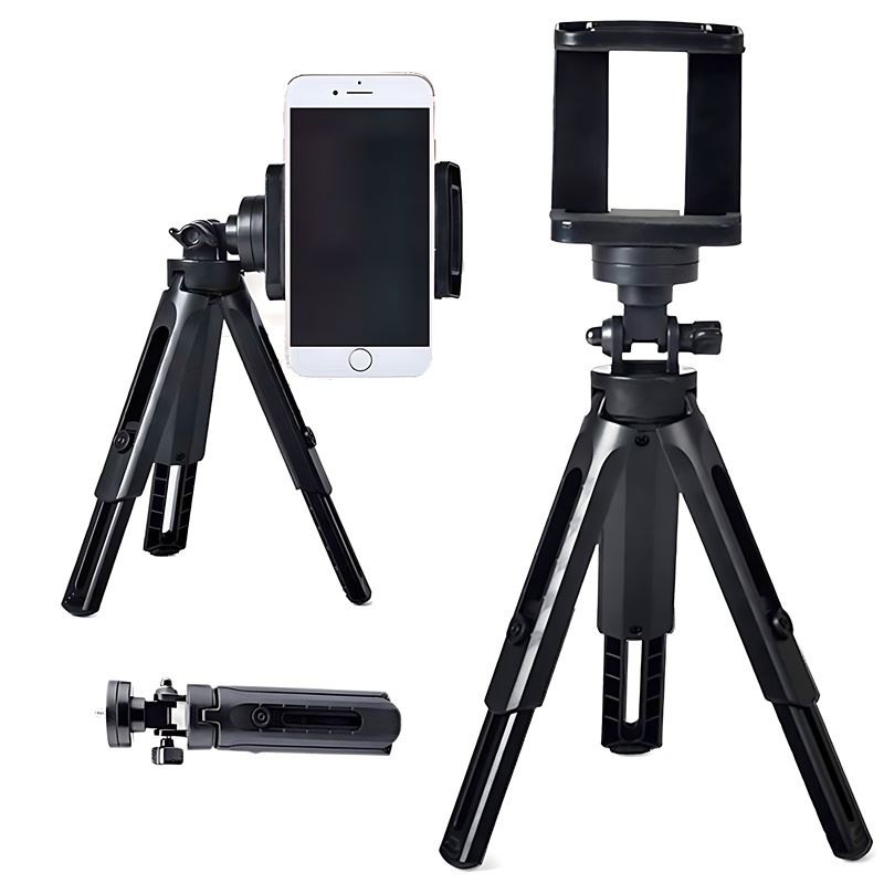 Tripod / uchwyt / statyw / selfie stick na telefon smartfon kamerę sportową czarny 2
