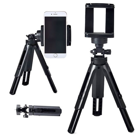 Tripod / uchwyt / statyw / selfie stick na telefon smartfon kamerę sportową czarny 2