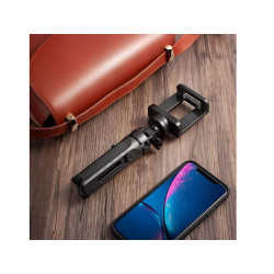 Tripod / uchwyt / statyw / selfie stick na telefon smartfon kamerę sportową czarny 2