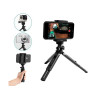 Tripod / uchwyt / statyw / selfie stick na telefon smartfon kamerę sportową czarny 2