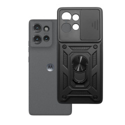 Etui Pancerne CAMSHIELD Ring na telefon motorola edge 50 5G XT2047 czarne