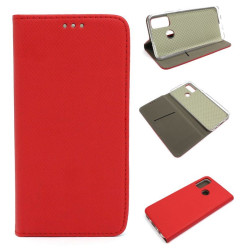 Etui Smart Magnet do telefonu Huawei P Smart 2020 POT-LX1A czerwone