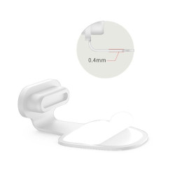 Zatyczka / zaślepka przeciw kurzowi do gniazda ładowania USB Typ C Type-C USBC USB-C klej 3M biała 2