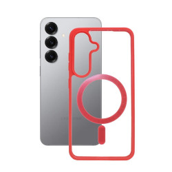 Etui MATT MagSafe na telefon Samsung Galaxy S25 5G S931 czerwone