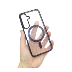 Etui MATT MagSafe na telefon Samsung Galaxy S25 5G S931 fioletowe