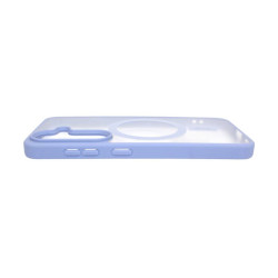Etui MATT MagSafe na telefon Samsung Galaxy S25 5G S931 jasnoniebieskie