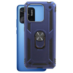ETUI PANCERNE RING CASE na telefon Xiaomi Redmi 10C 220333QAG granatowe