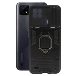 Etui PANCERNE RING LENS na telefon Realme C21 RMX320 czarne