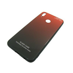 GLASS CASE Honor 8X JSN-AL00 czerwony-czarny