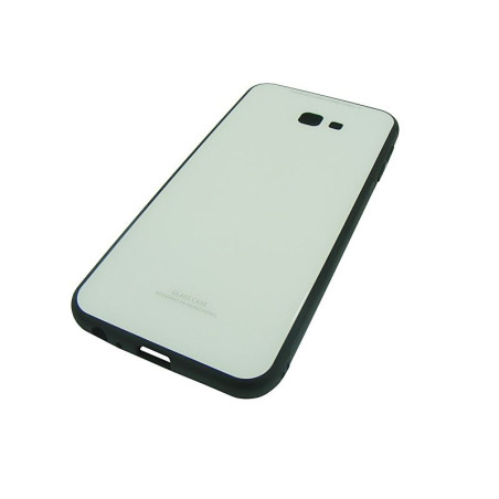 Etui Glass Case na telefon Samsung Galaxy J4+ białe