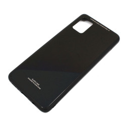 Etui GLASS CASE do telefonu Samsung Galaxy A71 A715 czarne