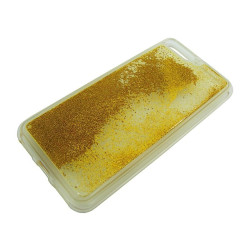 Etui Liquid / Water Case na telefon Huawei Y6 2018 ATU-L21 złoty 2