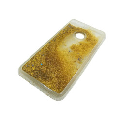 Etui Liquid / Water Case na telefon Huawei Y7 Prime 2018 złoty