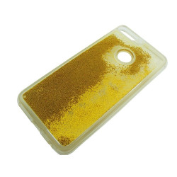 Etui Liquid / Water Case na telefon Huawei Y7 Prime 2018 złoty 2