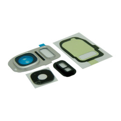 Szybka kamery do telefonu Samsung Galaxy S7 EDGE G935 srebrna + RAMKA