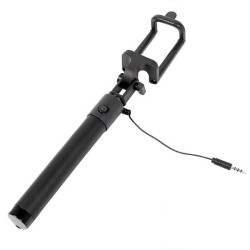 Uchwyt SELFIE STICK Audio Jack na telefon smartfon kamerę sportową CZARNY długość 98cm TYP1