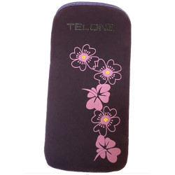 Etui Kieszonka Daisy na telefon Apple iPhone 3G 4G 4S Samsung Galaxy I900  OMNIA S5330 WAVE S5830 ACE Nokia E72 N8 śliwka