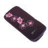 Etui Kieszonka Daisy na telefon Apple iPhone 3G 4G 4S Samsung Galaxy I900  OMNIA S5330 WAVE S5830 ACE Nokia E72 N8 śliwka