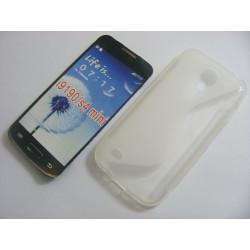 Etui S-CASE na telefon Samsung i9190 i9195 S4 mini biały/transparentny