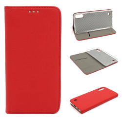 Etui Smart Magnet do telefonu Samsung Galaxy A10 A105 czerwone