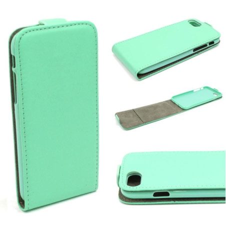 Etui pionowe z klapką SLIM FLEX na telefon Apple iPhone 7 A1660 / 8 A1863 / SE 2020 A2296 / SE 2022 A2783 miętowe