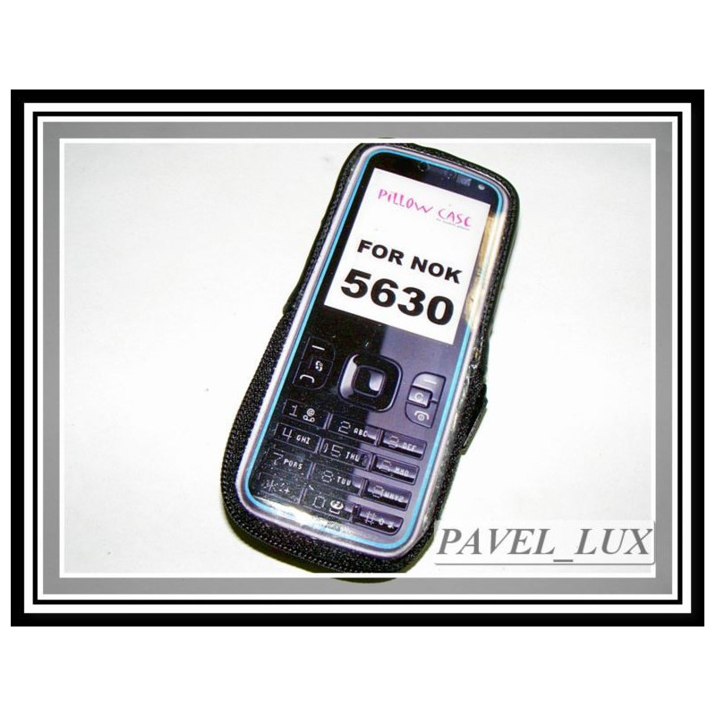 Etui satynowe na zamek Pillow Case na telefon Nokia 5630 czarne