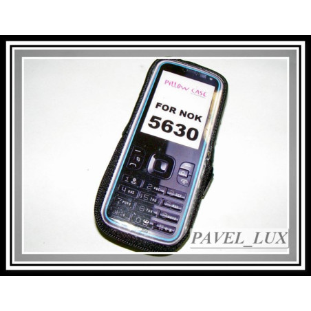 Etui satynowe na zamek Pillow Case na telefon Nokia 5630 czarne