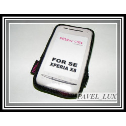 Etui satynowe na zamek Pillow Case na telefon Sony Ericsson X8 XPERIA