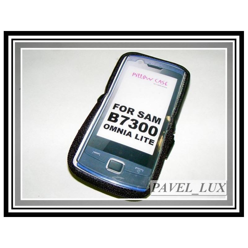 Etui satynowe na zamek Pillow Case na telefon Samsung B7300 Omnia Lite
