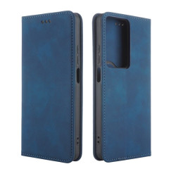 Etui Smart Retro na telefon OPPO A5 5G 2025 CPH2735 / A5m 4G CPH2727 granatowe