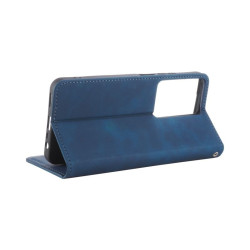 Etui Smart Retro na telefon OPPO A5 5G 2025 CPH2735 / A5m 4G CPH2727 granatowe