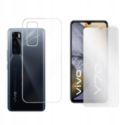Etui Jelly Case na telefon Vivo Y70 V2023 bezbarwne 1mm + szkło ochronne hartowane