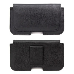 Etui Kabura skórzana CRAZY do telefonu Alcatel 1S 2020 5028 czarny groszek