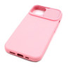 Etui SILICONE LENS na telefon Apple iPhone 14 A2882 jasnoróżowe