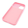 Etui SILICONE LENS na telefon Apple iPhone 14 A2882 jasnoróżowe