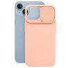 Etui SILICONE LENS na telefon Apple iPhone 14 A2882 łososiowe