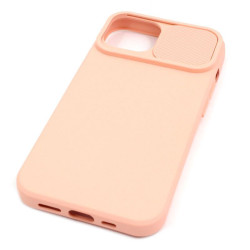 Etui SILICONE LENS na telefon Apple iPhone 14 A2882 łososiowe