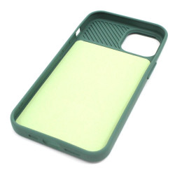 Etui SILICONE LENS na telefon Apple iPhone 14 A2882 zielone